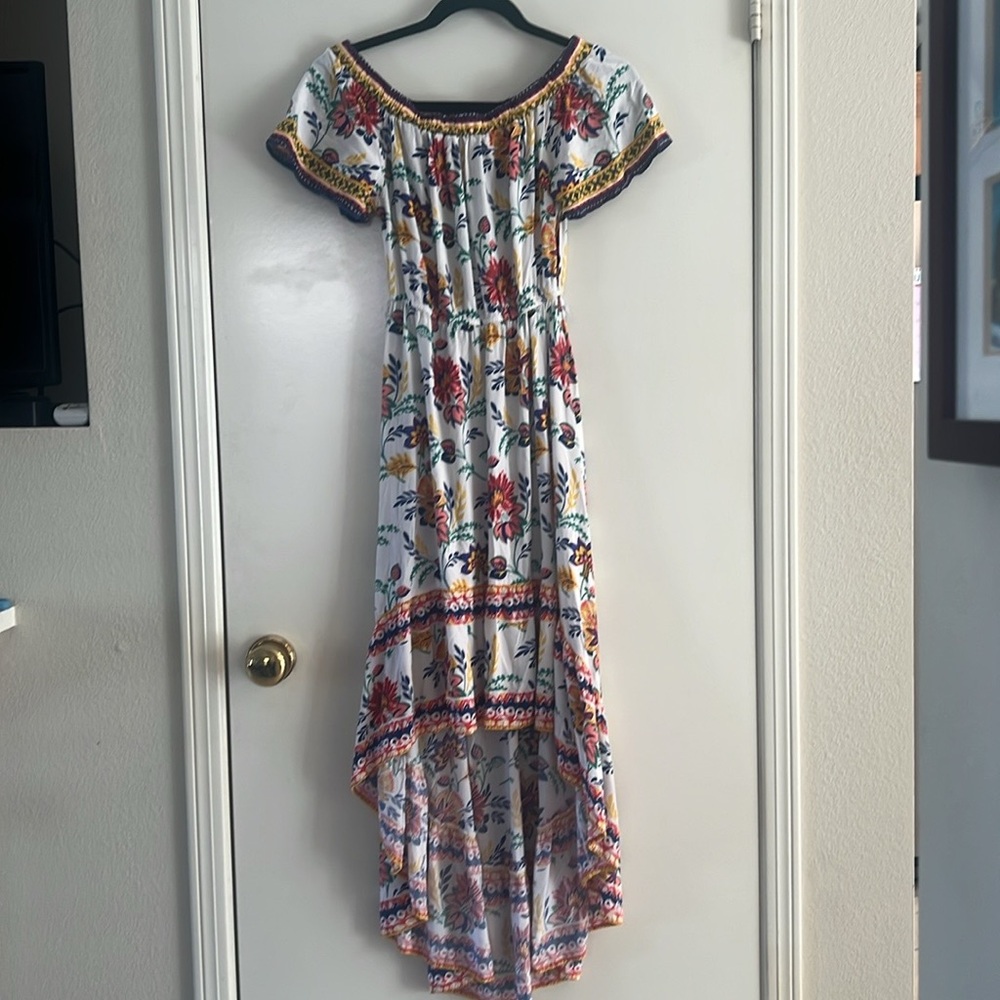 Flying Tomato Women’s Off The Shoulder High Low Dress